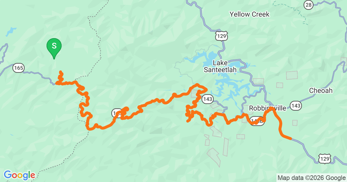 Cherohala Skyway route map