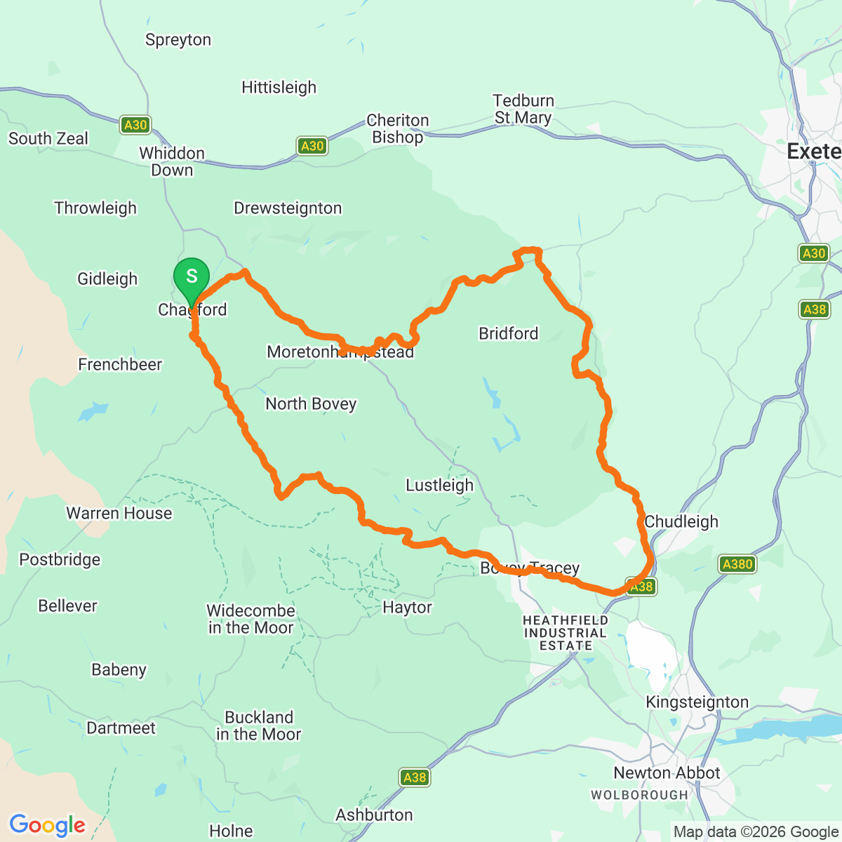 Route map for Eastern Valley Twist